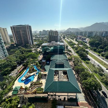 Flat Com Vista Panoramica -15- Na Barra Da Tijuca - Estacionamento Gratuito - Frigobar - Ar Condicionado - Piscina - Academia - Balsa Para Praia Gratis - Varanda - Vista Parcial Mar E Lagoa Rio de Janeiro Exterior foto