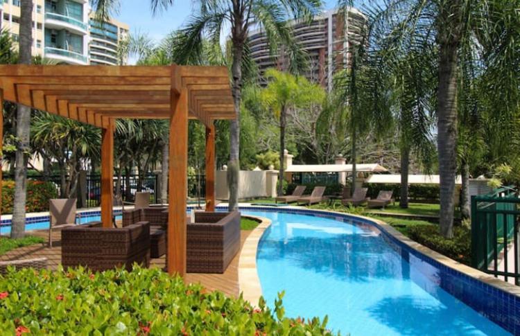 Flat Com Vista Panoramica -15- Na Barra Da Tijuca - Estacionamento Gratuito - Frigobar - Ar Condicionado - Piscina - Academia - Balsa Para Praia Gratis - Varanda - Vista Parcial Mar E Lagoa Rio de Janeiro Exterior foto