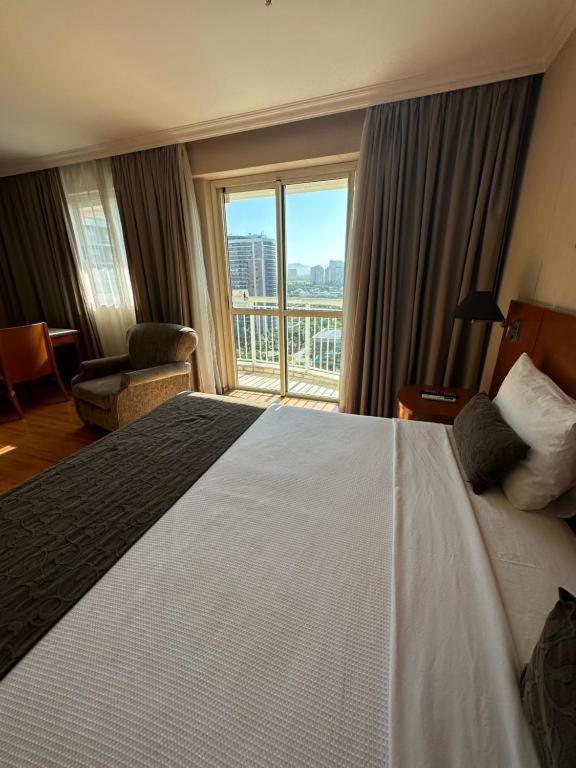 Flat Com Vista Panoramica -15- Na Barra Da Tijuca - Estacionamento Gratuito - Frigobar - Ar Condicionado - Piscina - Academia - Balsa Para Praia Gratis - Varanda - Vista Parcial Mar E Lagoa Rio de Janeiro Exterior foto