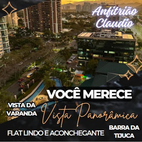 Flat Com Vista Panoramica -15- Na Barra Da Tijuca - Estacionamento Gratuito - Frigobar - Ar Condicionado - Piscina - Academia - Balsa Para Praia Gratis - Varanda - Vista Parcial Mar E Lagoa Rio de Janeiro Exterior foto