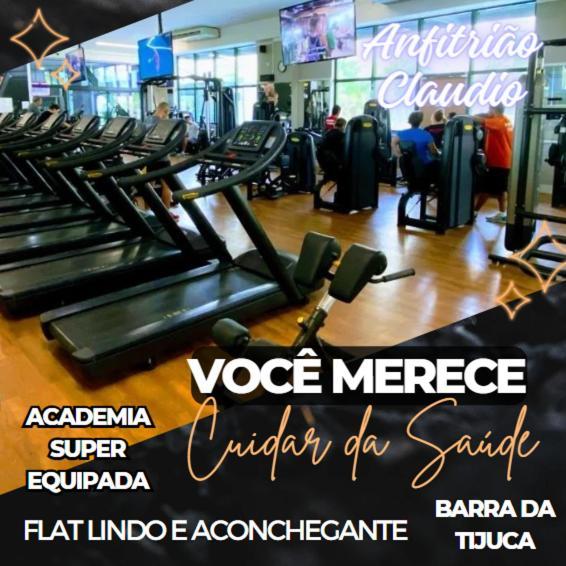 Flat Com Vista Panoramica -15- Na Barra Da Tijuca - Estacionamento Gratuito - Frigobar - Ar Condicionado - Piscina - Academia - Balsa Para Praia Gratis - Varanda - Vista Parcial Mar E Lagoa Rio de Janeiro Exterior foto